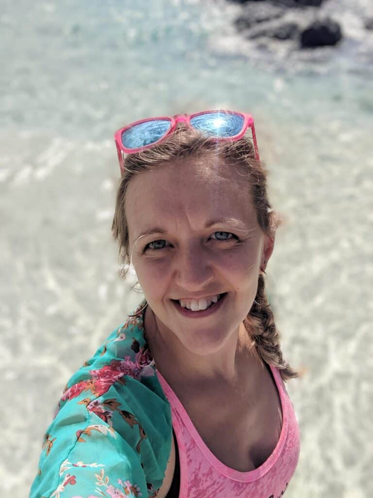selfie at kua bay beach