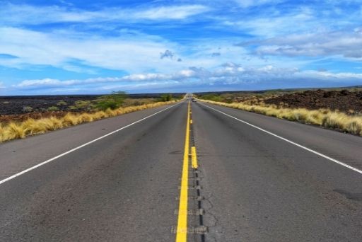 biking in kona on hwy 19