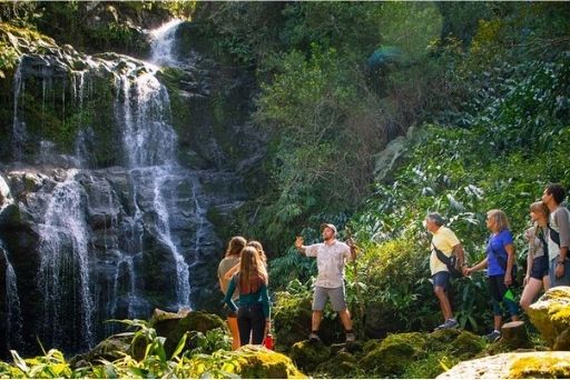 guide showing kohala waterfall tour is a unique things to do hawi
