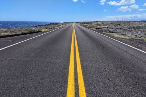 chain of craters road is a route biking in kona