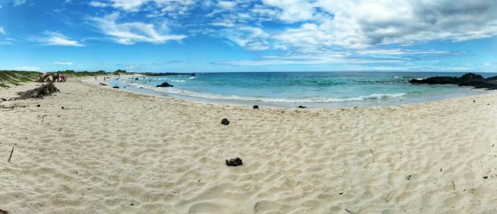 panoramic view of makalawena beach