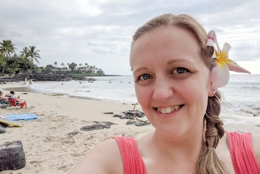 enjoying beach time at magic sands beach