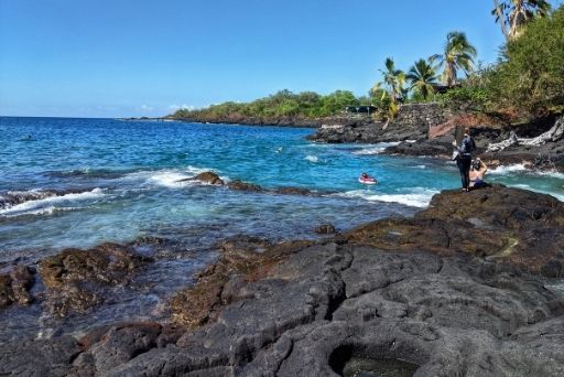 two step beach is the best snorkeling on the big island and a common things to do in captain cook hawaii