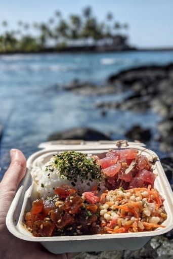 honaunau poke shop is a delicious things to do in captain cook hawaii