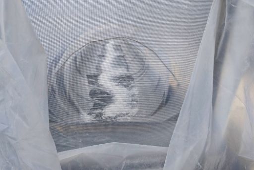 grains of salt in salt tunnels at kona sea salt farm