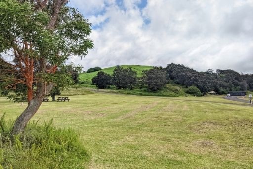 kahuku unit meadow with cinder cone in background