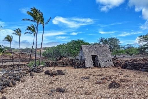 Hale replica at Lapakahi State Historical Park