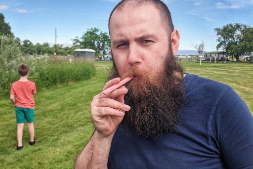 bubble gum cigar treat handed out at civil war reenactment yakima