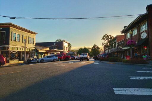 sunset on snohomish street