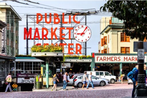 public market sign at pike place market