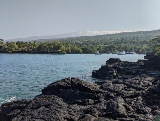 view of keahou bay