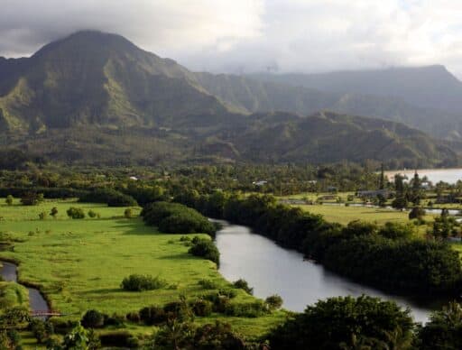 river valley in kauai