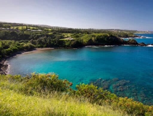 blue waters of Honolua Bay