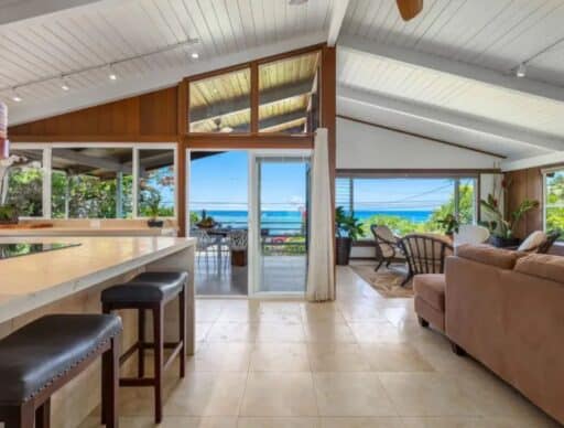 interior of one of the best place to stay on Big Island
