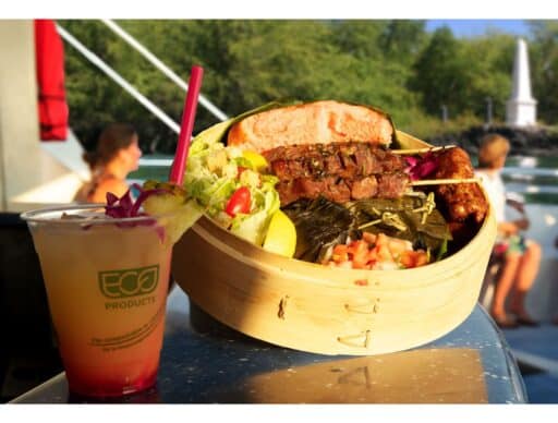 delicious lunch on body glove sunset cruise