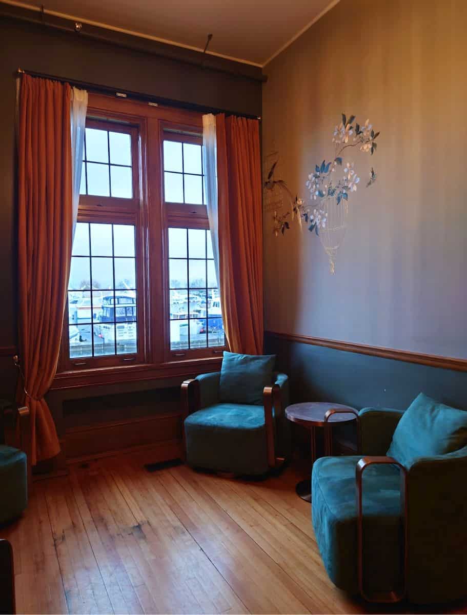 one of the smaller dining rooms at the muse