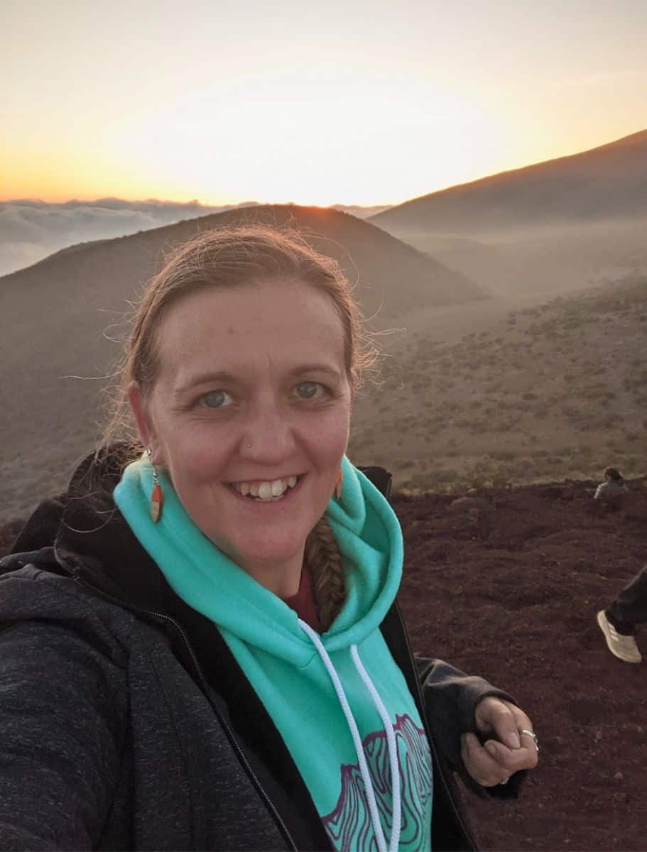 me on top of mauna kea, before i realized i was getting altitude sickness