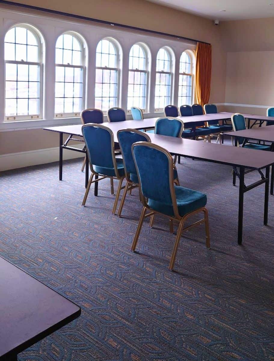 view of the banquet venue you can rent upstairs at the muse