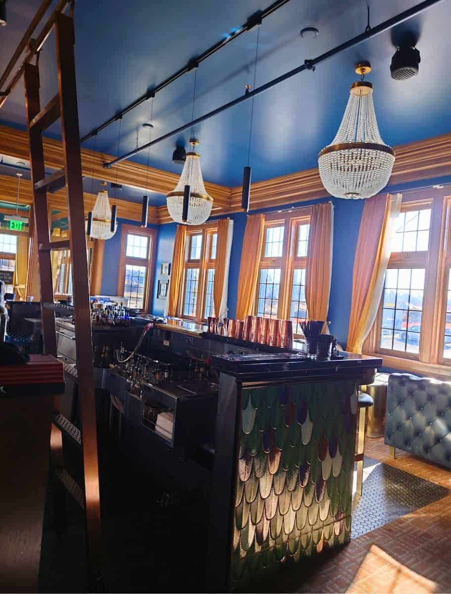 a peek into the whisky bar side of the muse while it is closed