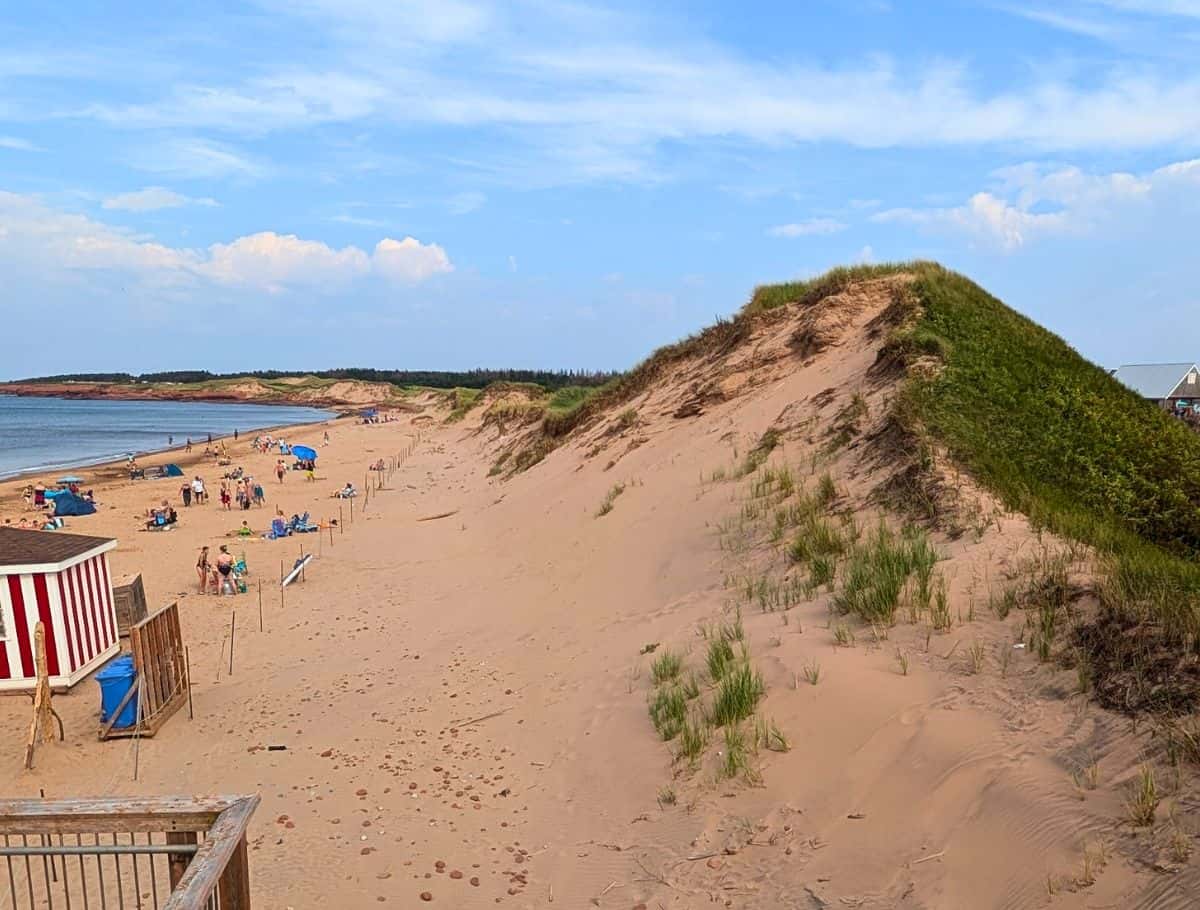 Cavendish Beach with sandy dunes