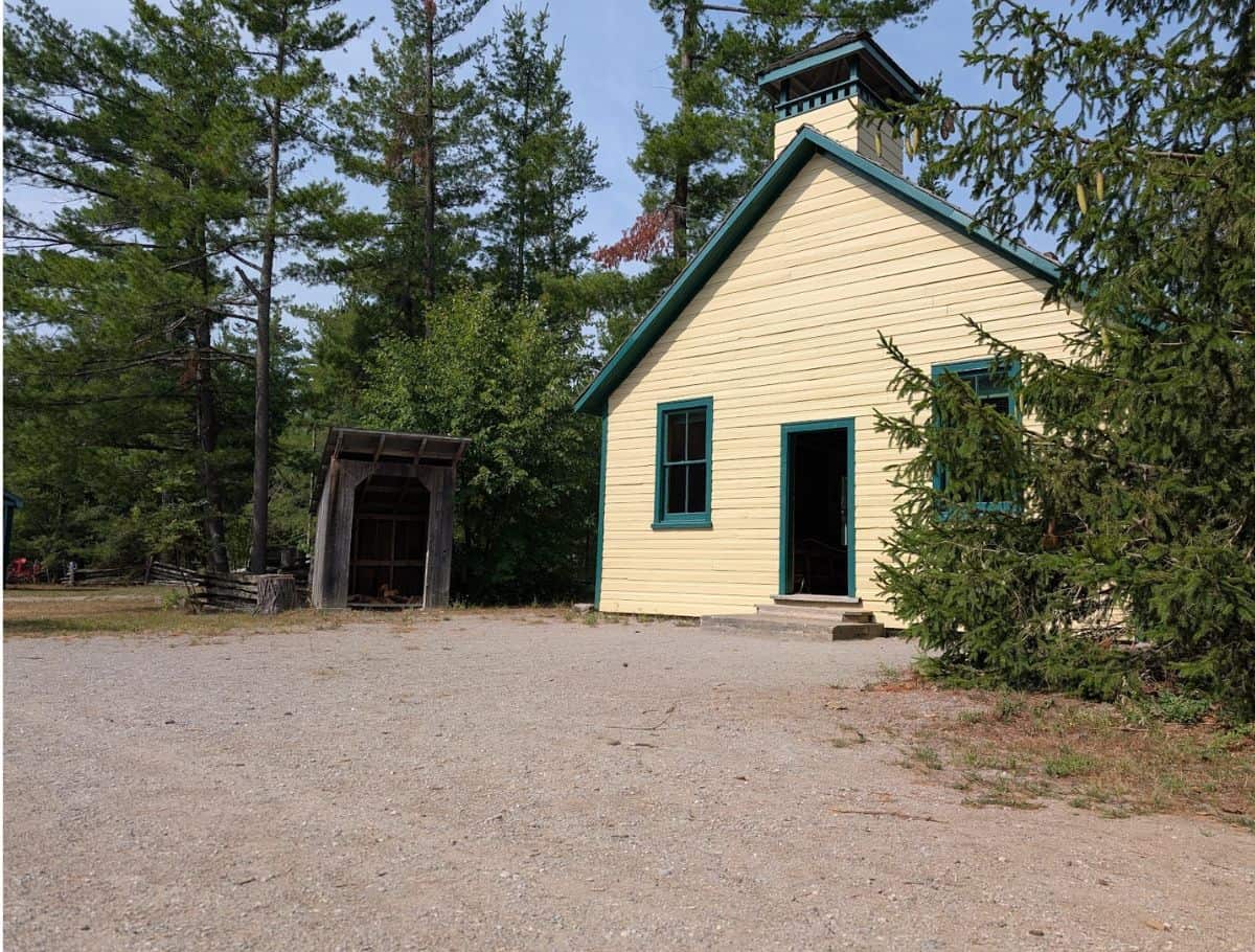 schoolhouse at simcoe county museum used as an anne of green gables film location